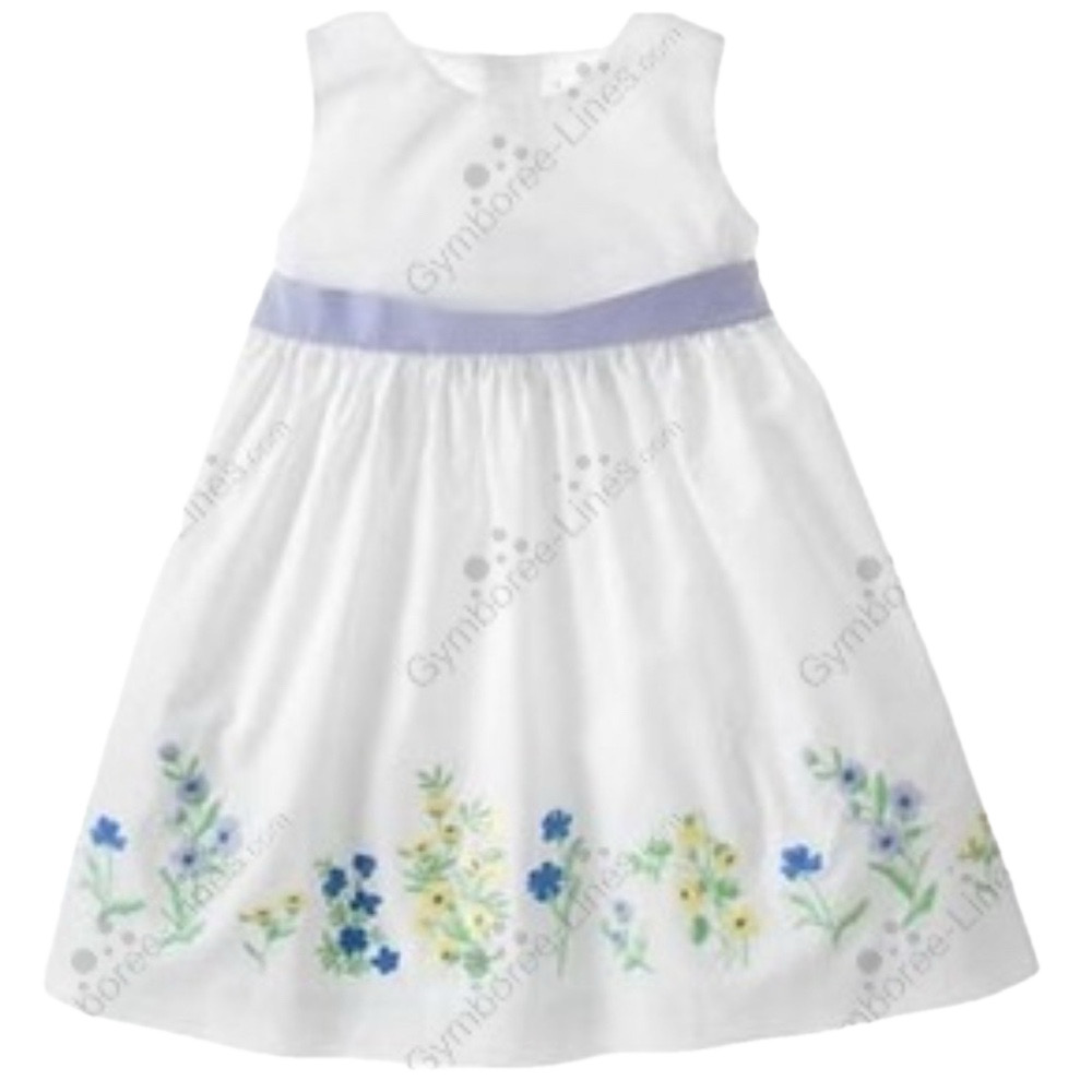 Janie and Jack white floral dressGUC size18/24M